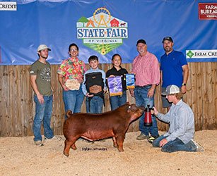 Grand champion purebred market hog & 
champion duroc
2025 VA State Fair