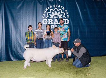 Champion Yorkshire Gilt 
2025 KS State Fair