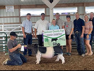 Grand champion gilt 
2025 Jackson County-IN