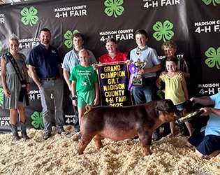 Grand champion gilt 
2025 Madison County-IN