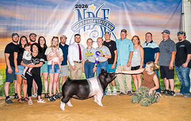 Overall Champion Market Hog and Champion Cross Barrow ND State Fair