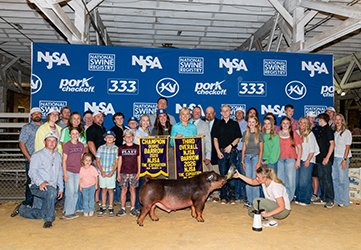 3RD OVERALL NSR PUREBRED BARROW &
CHAMPION DUROC
2026 EXPO