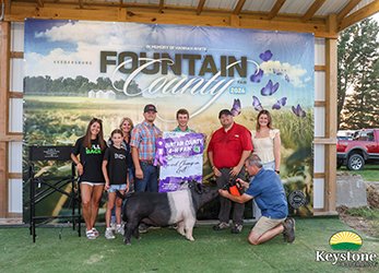 Grand champion gilt
2026 Fountain County-IN