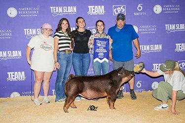 FIFTH OVERALL DUROC BARROW
2026 TEAM PUREBRED JR SHOW