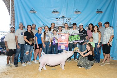 4th overall purebred gilt & champion yorkshire
2026 MO State Fair