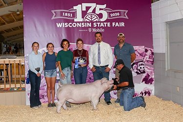 Champion landrace gilt
2026 WI State Fair